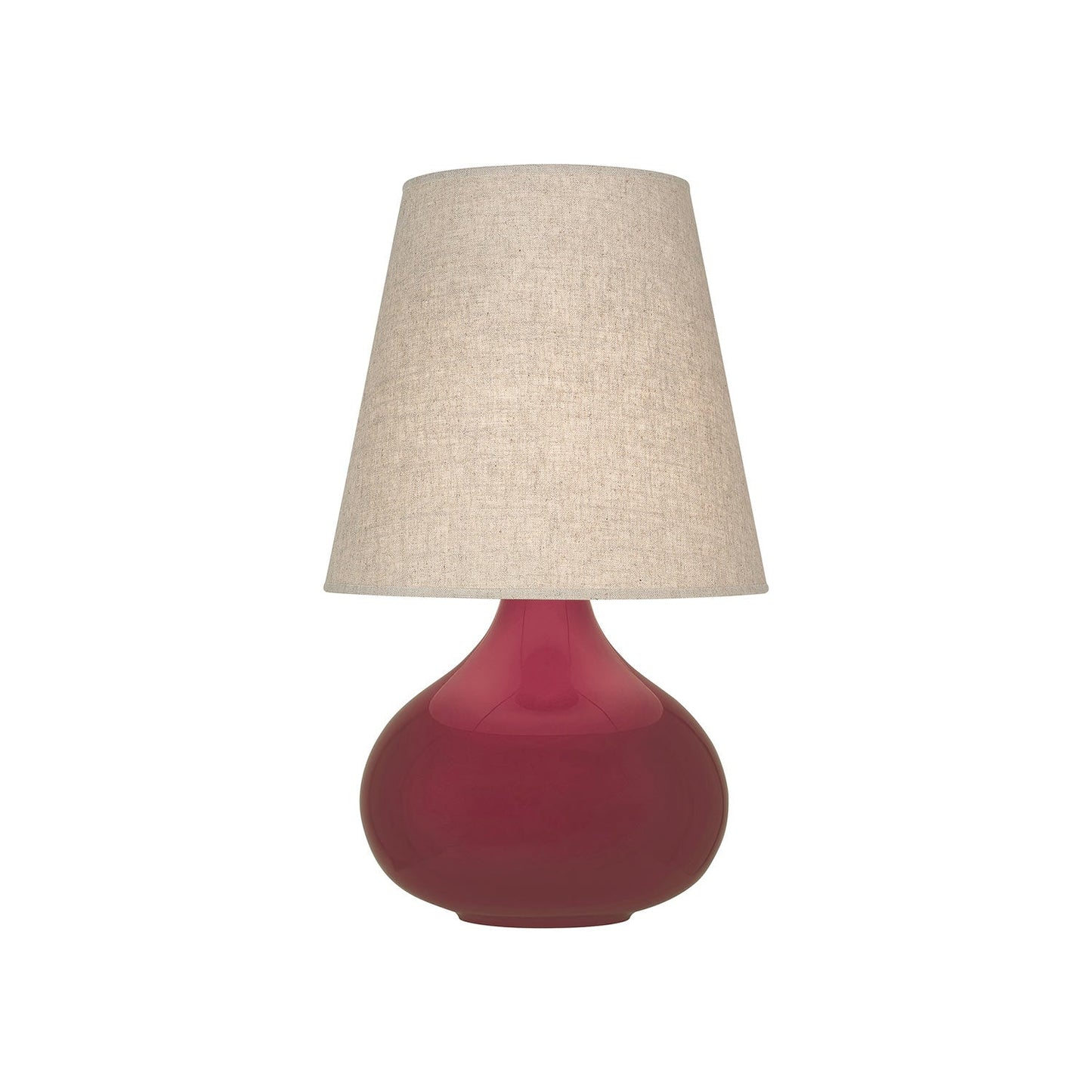 June Table Lamp in Sugar Plum/Buff Linen (Small).
