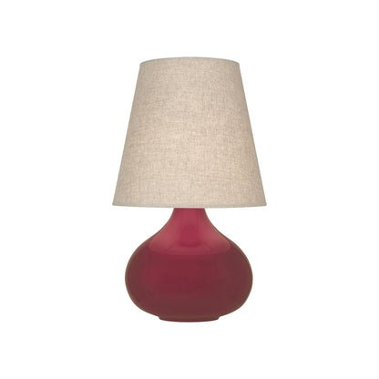 June Table Lamp in Sugar Plum/Buff Linen (Small).