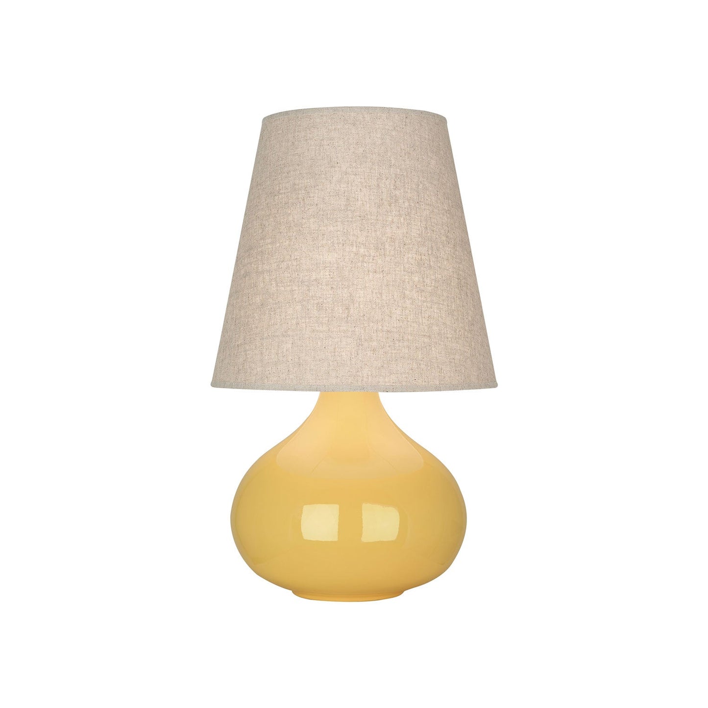 June Table Lamp in Sunset Yellow/Buff Linen (Small).