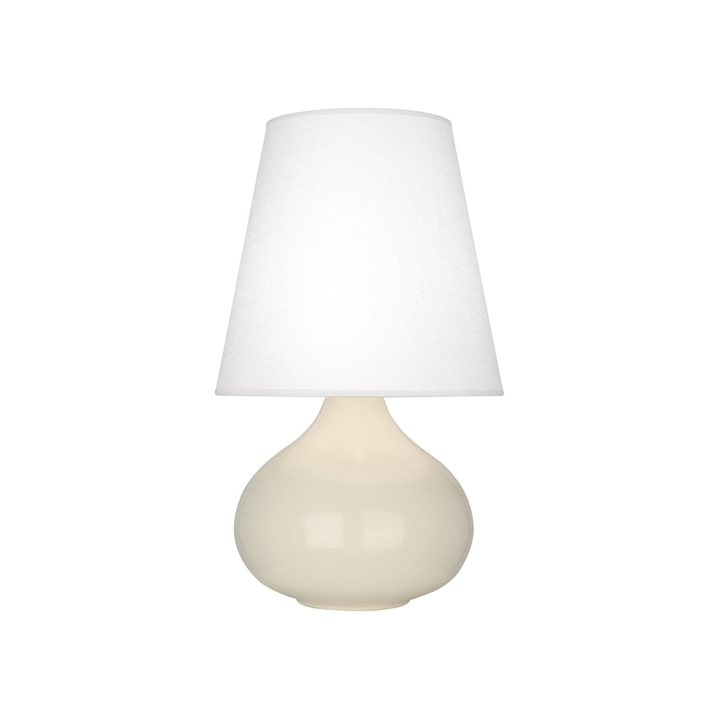 June Table Lamp in Bone/Oyster Linen (Small).