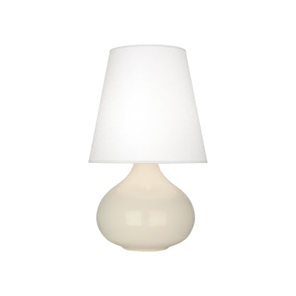 June Table Lamp in Bone/Oyster Linen (Small).