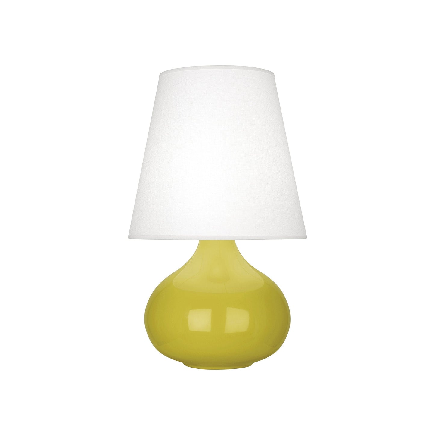 June Table Lamp in Citron/Oyster Linen (Small).