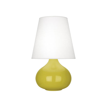 June Table Lamp in Citron/Oyster Linen (Small).