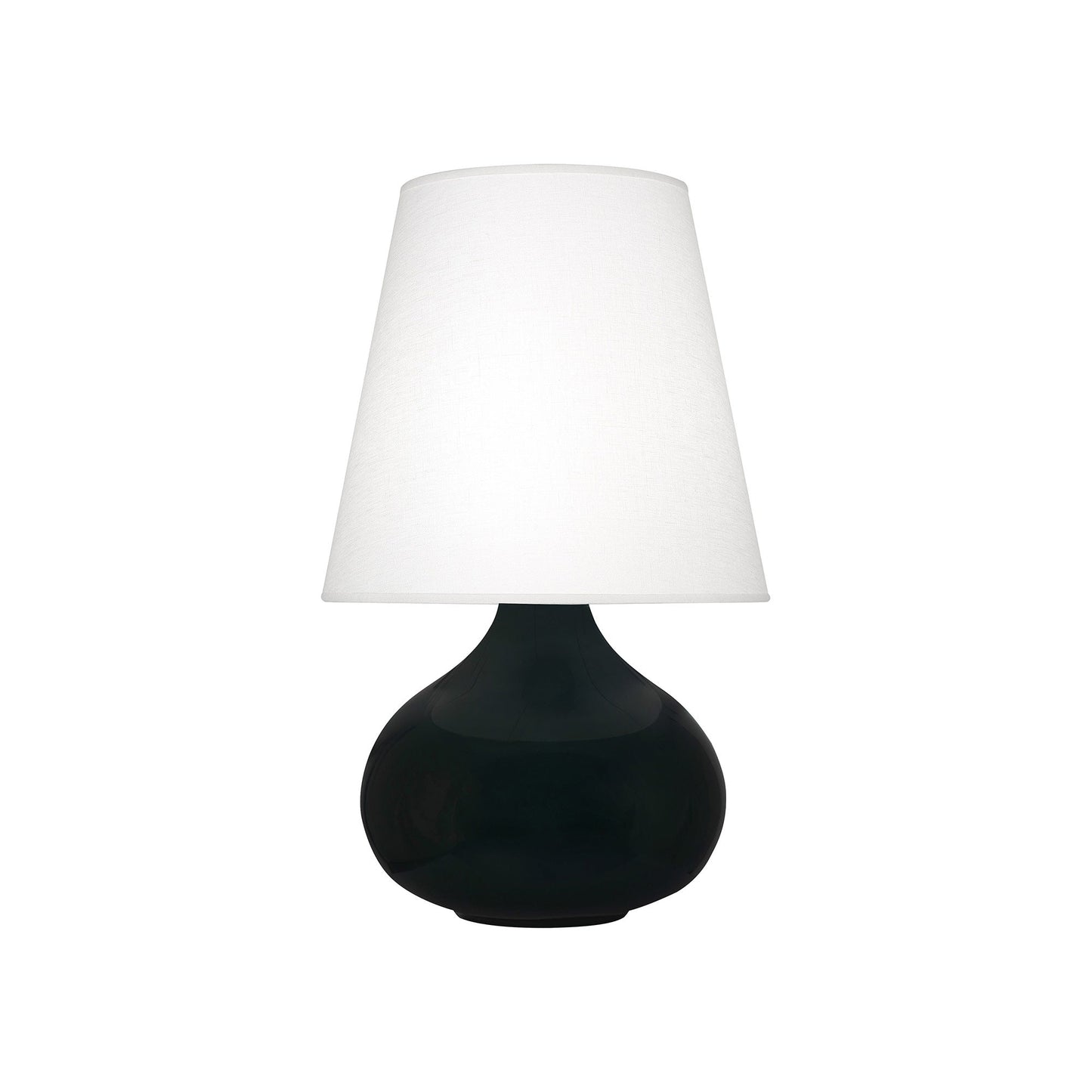 June Table Lamp in Obsidian/Oyster Linen (Small).