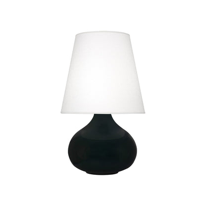 June Table Lamp in Obsidian/Oyster Linen (Small).