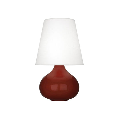 June Table Lamp in Oxblood/Oyster Linen (Small).