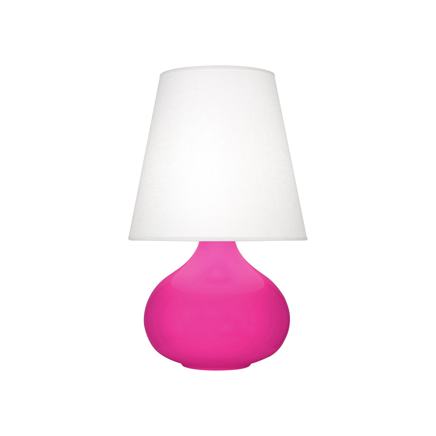 June Table Lamp in Razzle Rose/Oyster Linen (Small).