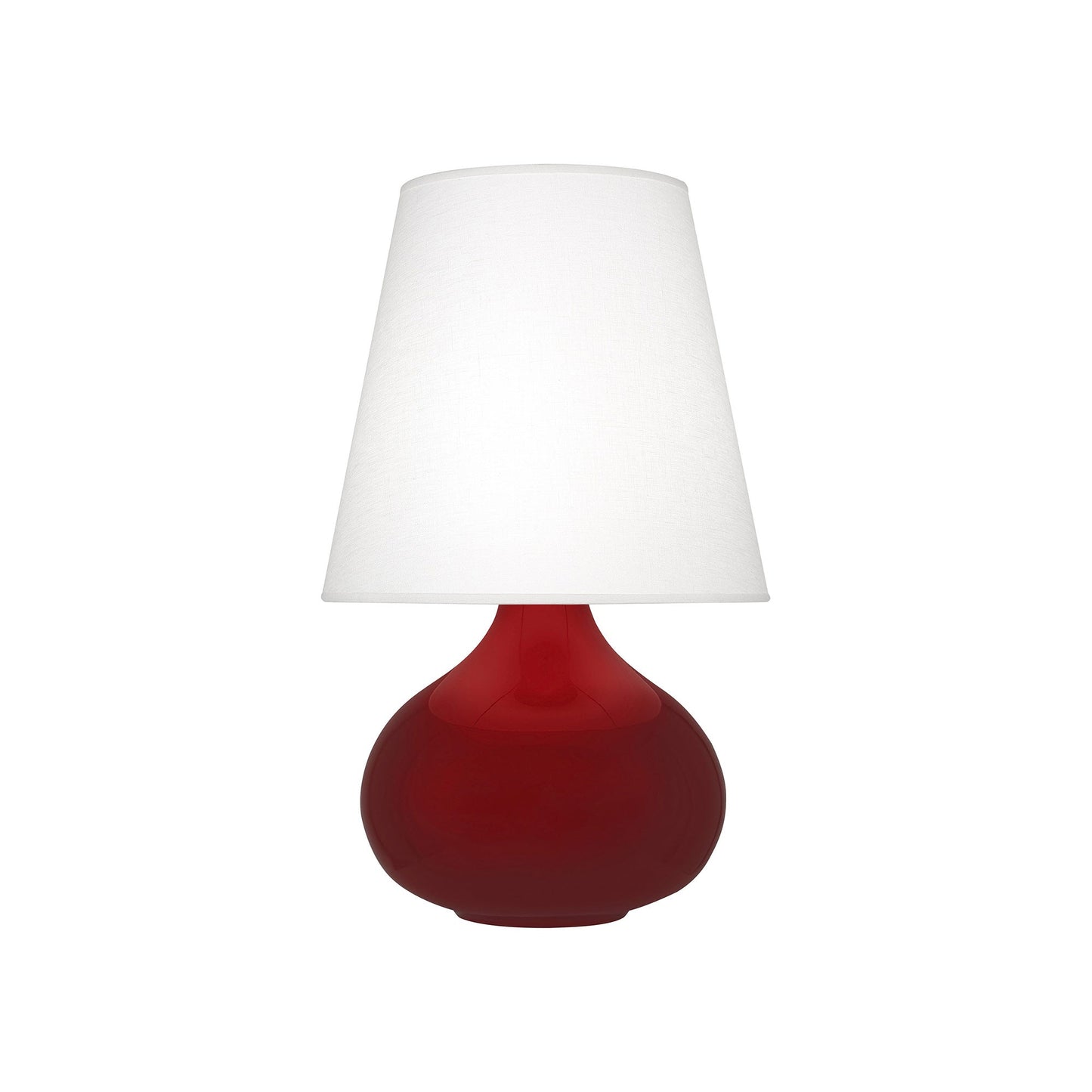June Table Lamp in Sangria/Oyster Linen (Small).