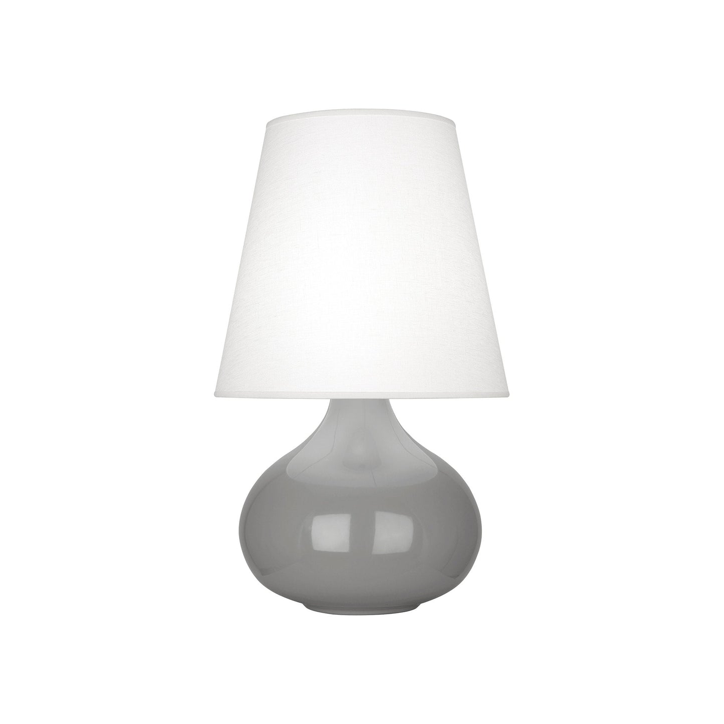 June Table Lamp in Smokey Taupe/Oyster Linen (Small).