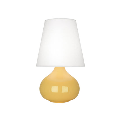 June Table Lamp in Sunset Yellow/Oyster Linen (Small).