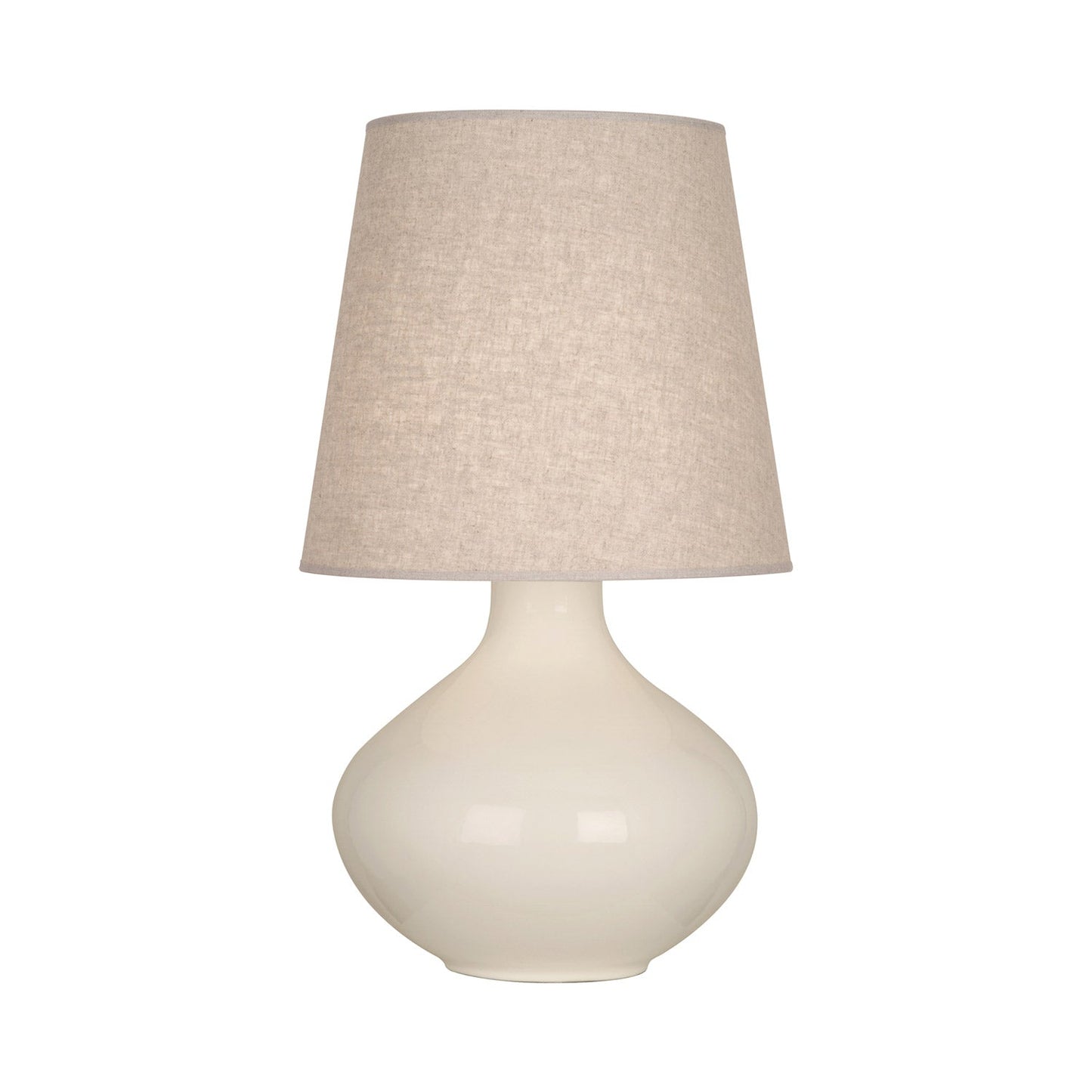 June Table Lamp in Bone/Buff Linen (Large).