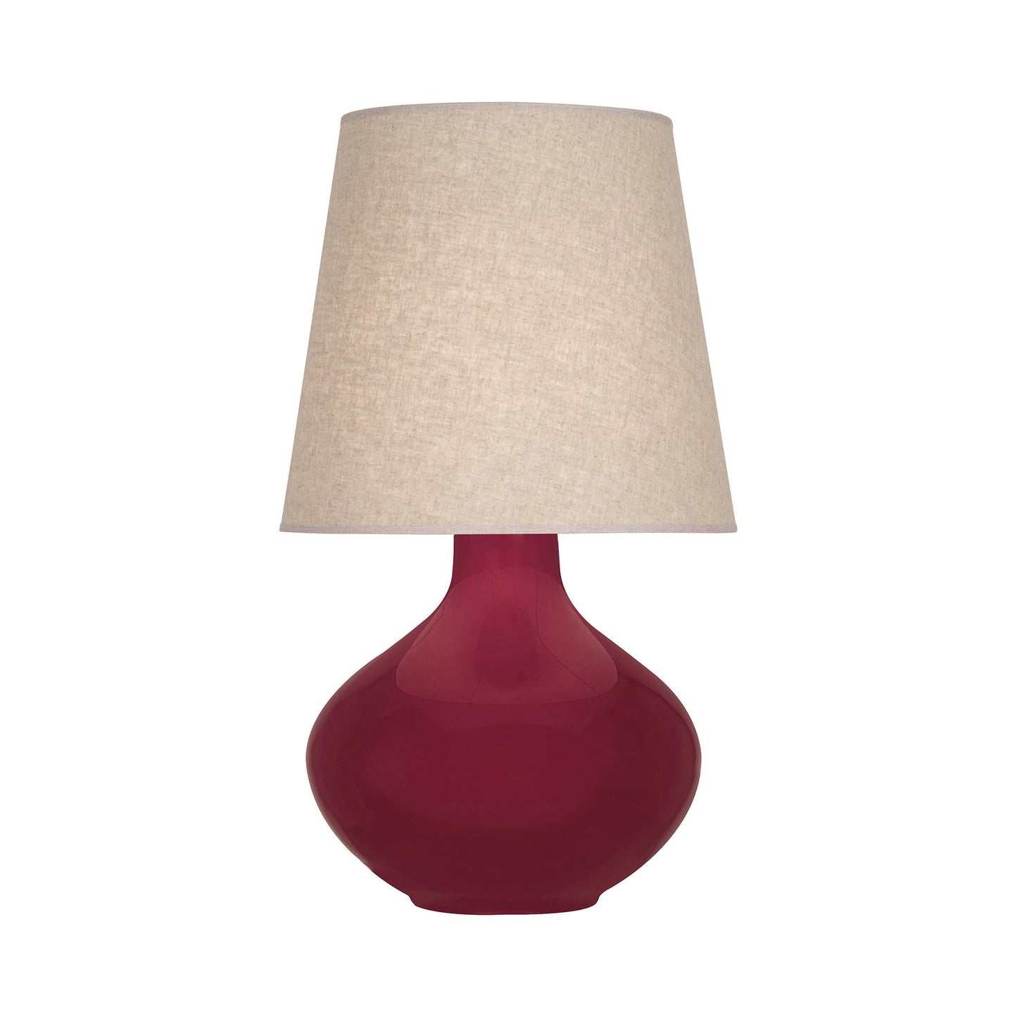 June Table Lamp in Sugar Plum/Buff Linen (Large).