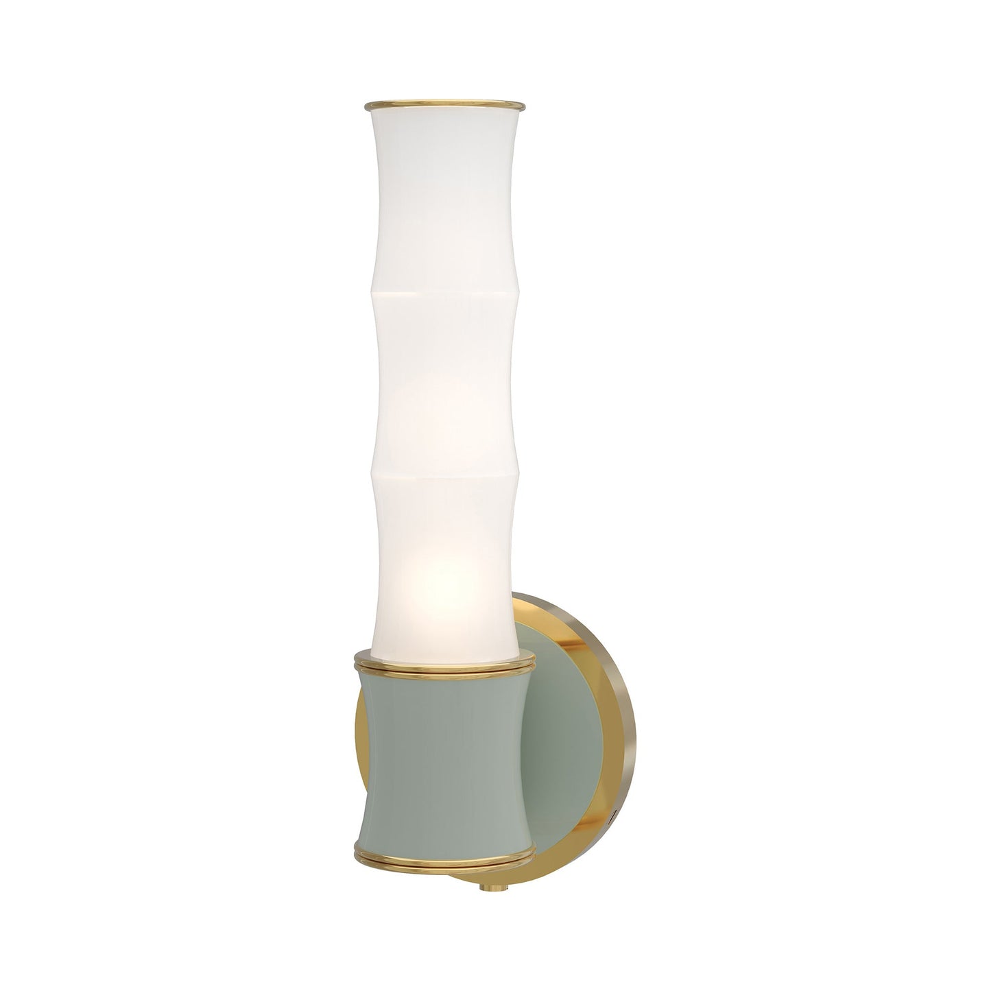 Kane 689 Wall Light in Celadon/Modern Brass.