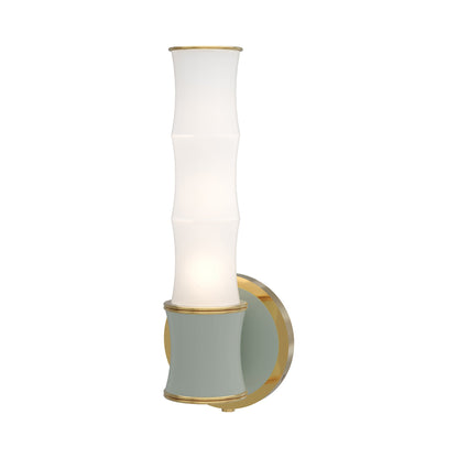 Kane 689 Wall Light in Celadon/Modern Brass.