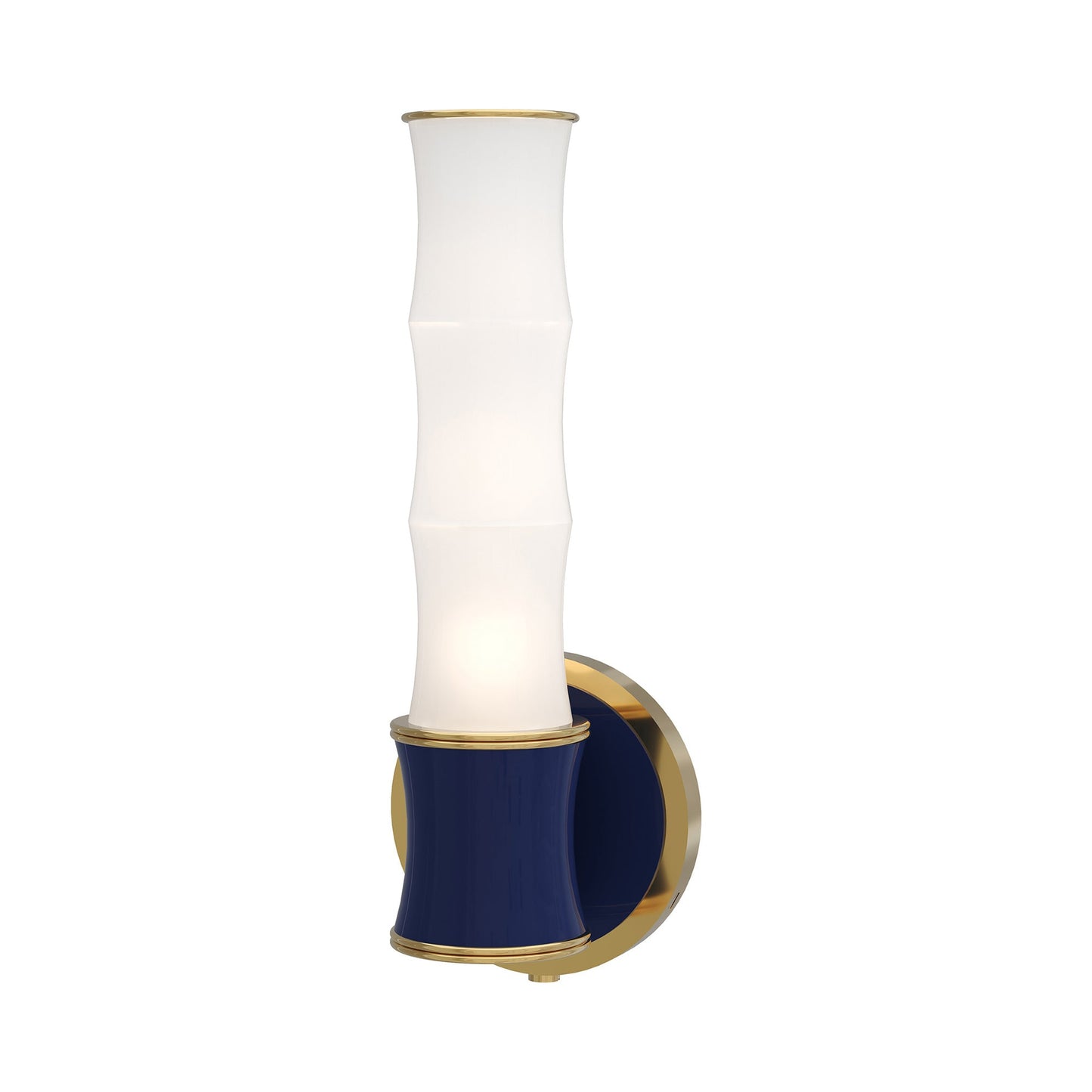 Kane 689 Wall Light in Midnight Blue/Modern Brass.