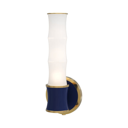 Kane 689 Wall Light in Midnight Blue/Modern Brass.