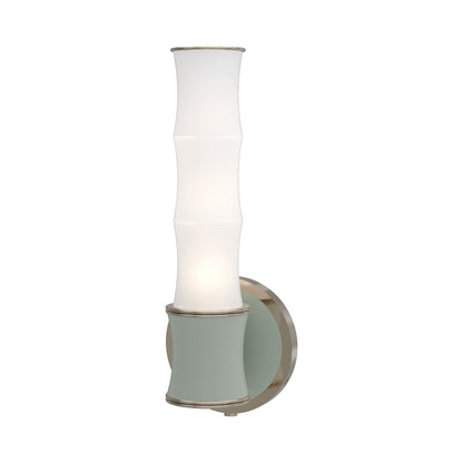 Kane 689 Wall Light in Celadon/Polished Nickel.