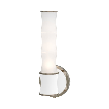 Kane 689 Wall Light in Matte Daisy/Polished Nickel.