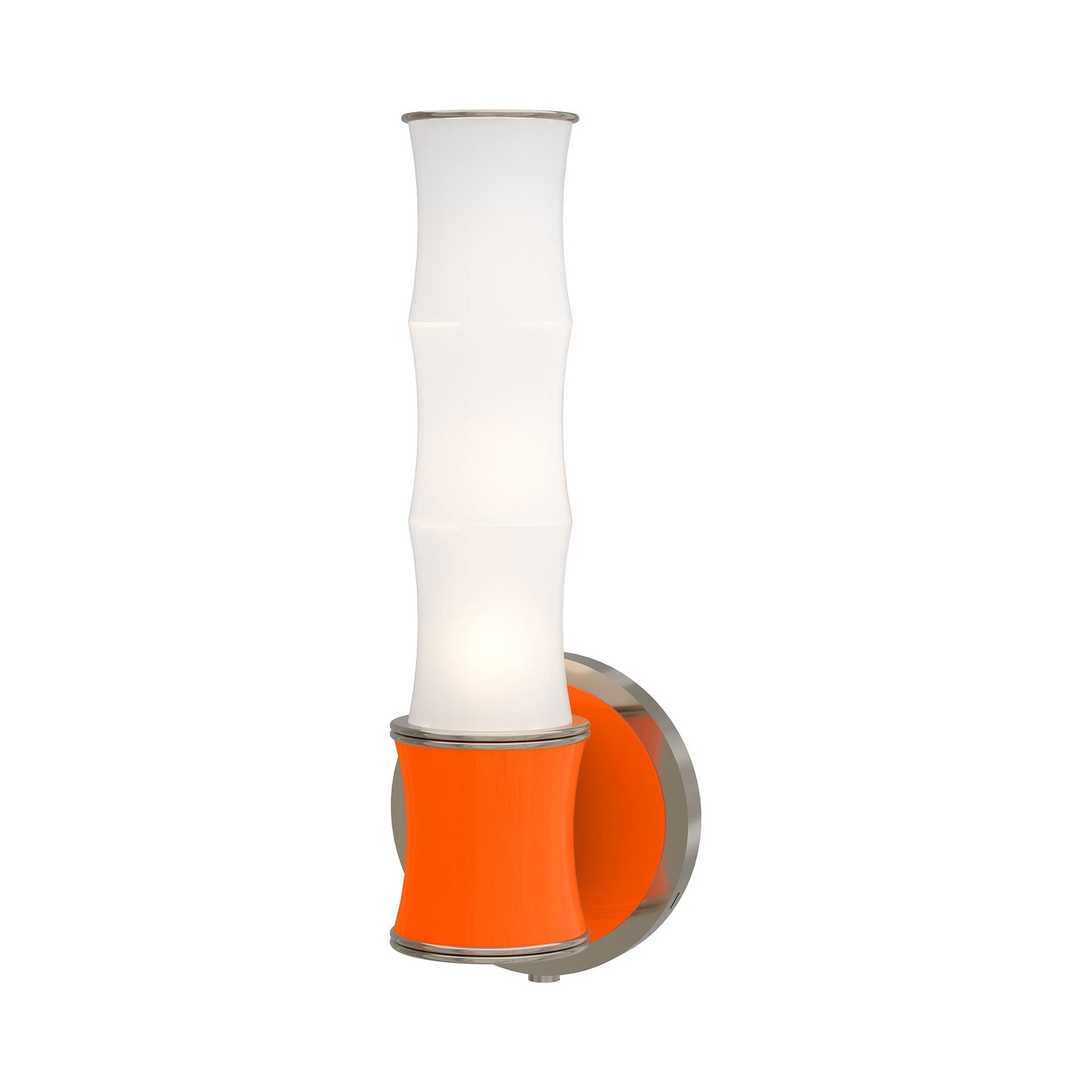 Kane 689 Wall Light in Pumpkin/Polished Nickel.