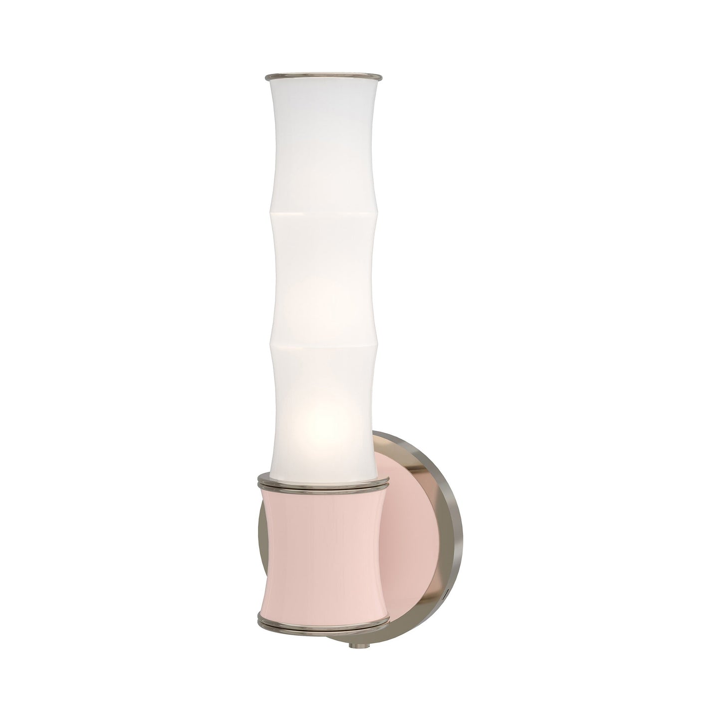 Kane 689 Wall Light in Rose Water/Polished Nickel.