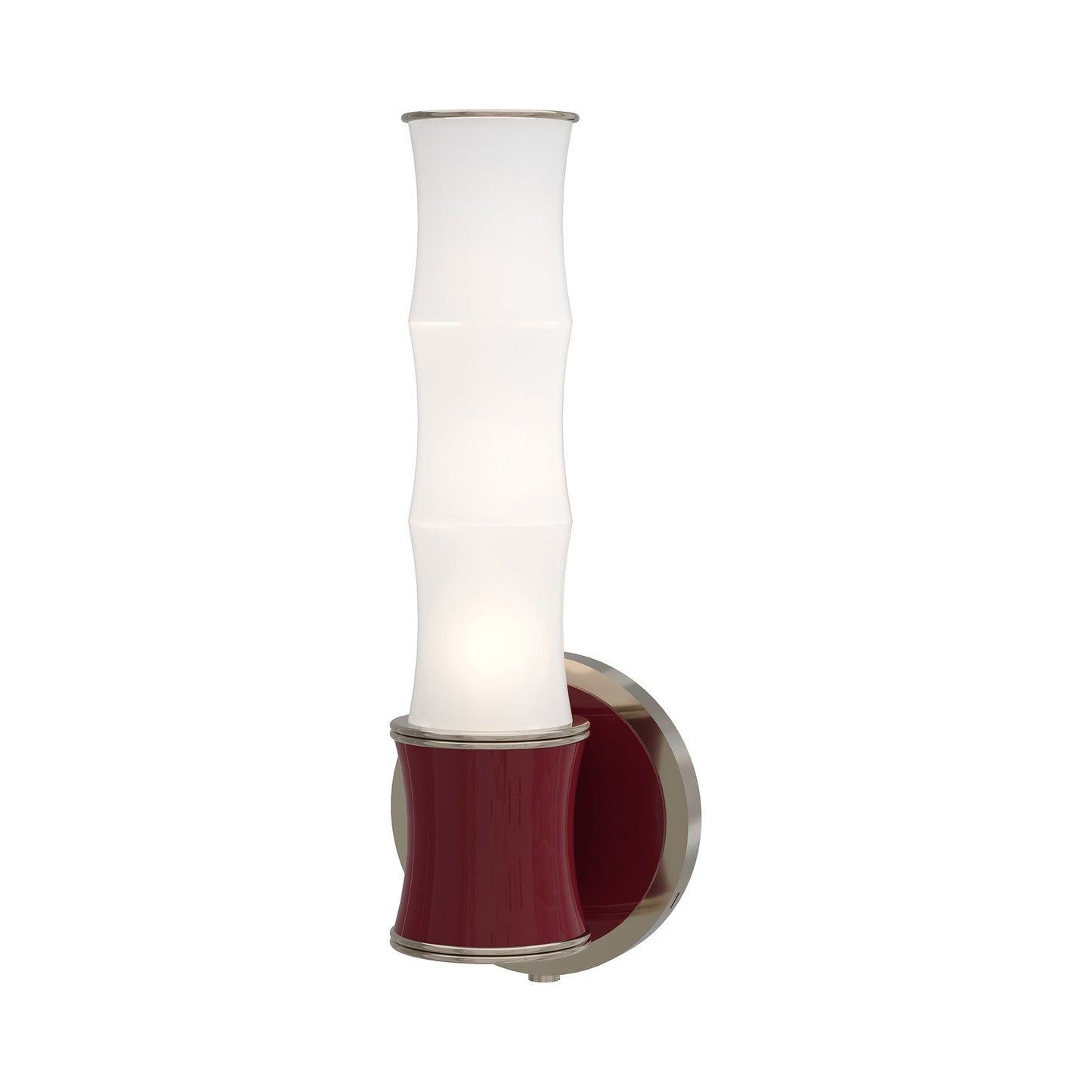 Kane 689 Wall Light in Sugar Plum/Polished Nickel.