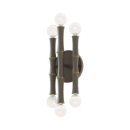 Kane Multi Light Wall Light in Matte Smokey Taupe/Modern Brass.