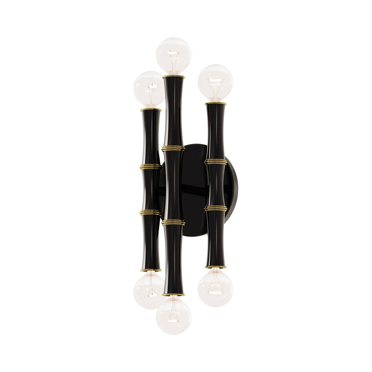 Kane Multi Light Wall Light in Obsidian/Modern Brass.