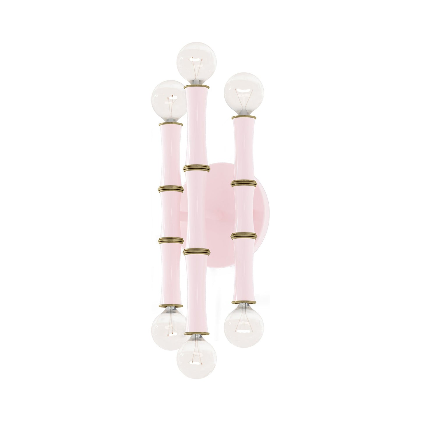 Kane Multi Light Wall Light in Rose Water/Modern Brass.