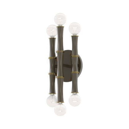 Kane Multi Light Wall Light in Smokey Taupe/Modern Brass.