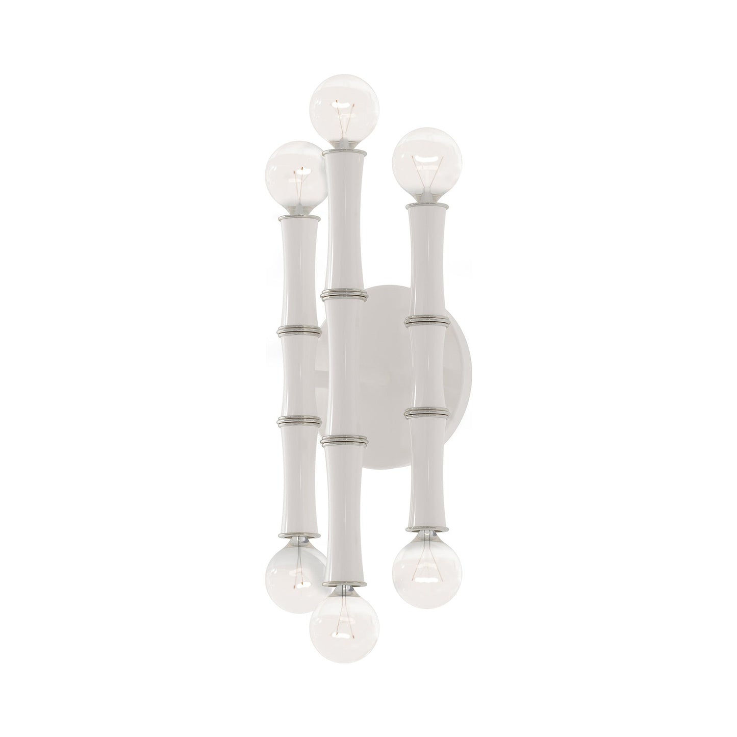Kane Multi Light Wall Light in Daisy/Polished Nickel.