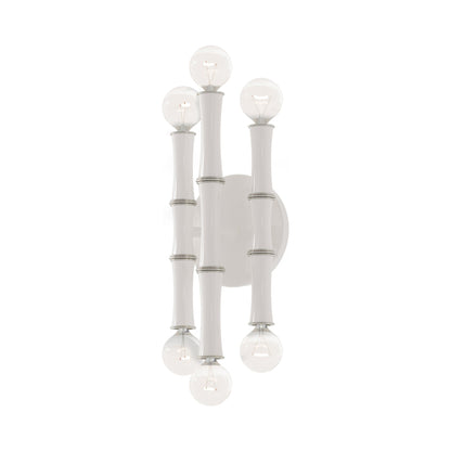 Kane Multi Light Wall Light in Daisy/Polished Nickel.