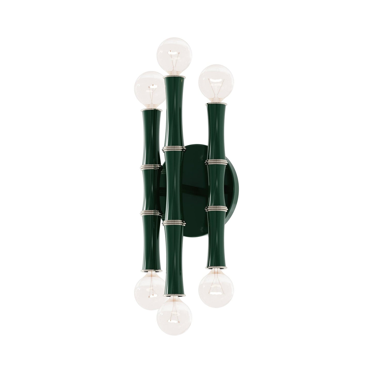 Kane Multi Light Wall Light in Jungle/Polished Nickel.