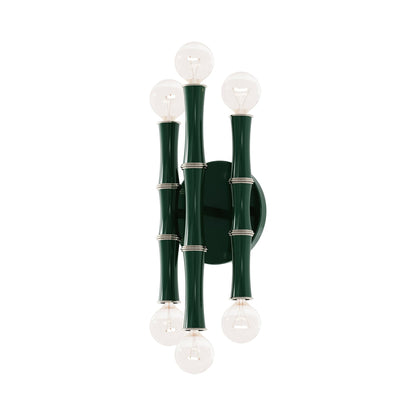 Kane Multi Light Wall Light in Jungle/Polished Nickel.