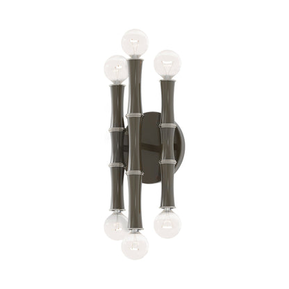 Kane Multi Light Wall Light in Smokey Taupe/Polished Nickel.