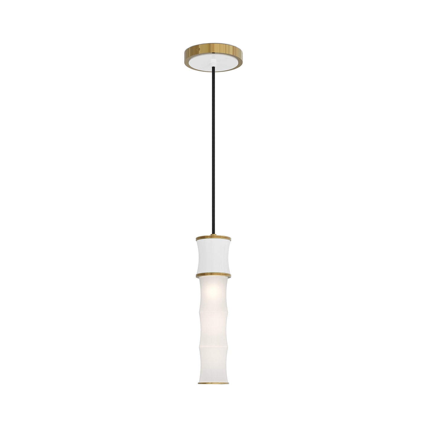 Kane Pendant Light in Daisy/Modern Brass.