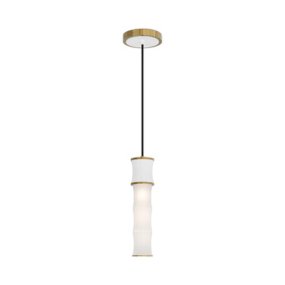 Kane Pendant Light in Daisy/Modern Brass.