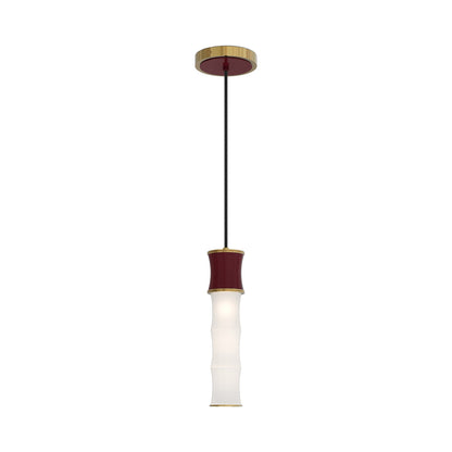 Kane Pendant Light in Sugar Plum/Modern Brass.