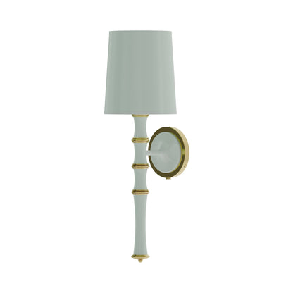 Kane Single Wall Light in Celadon/Modern Brass/Celadon.