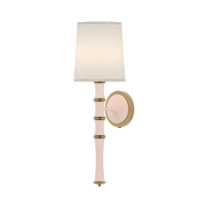 Kane Single Wall Light in Rose Water/Modern Brass/Fondine.