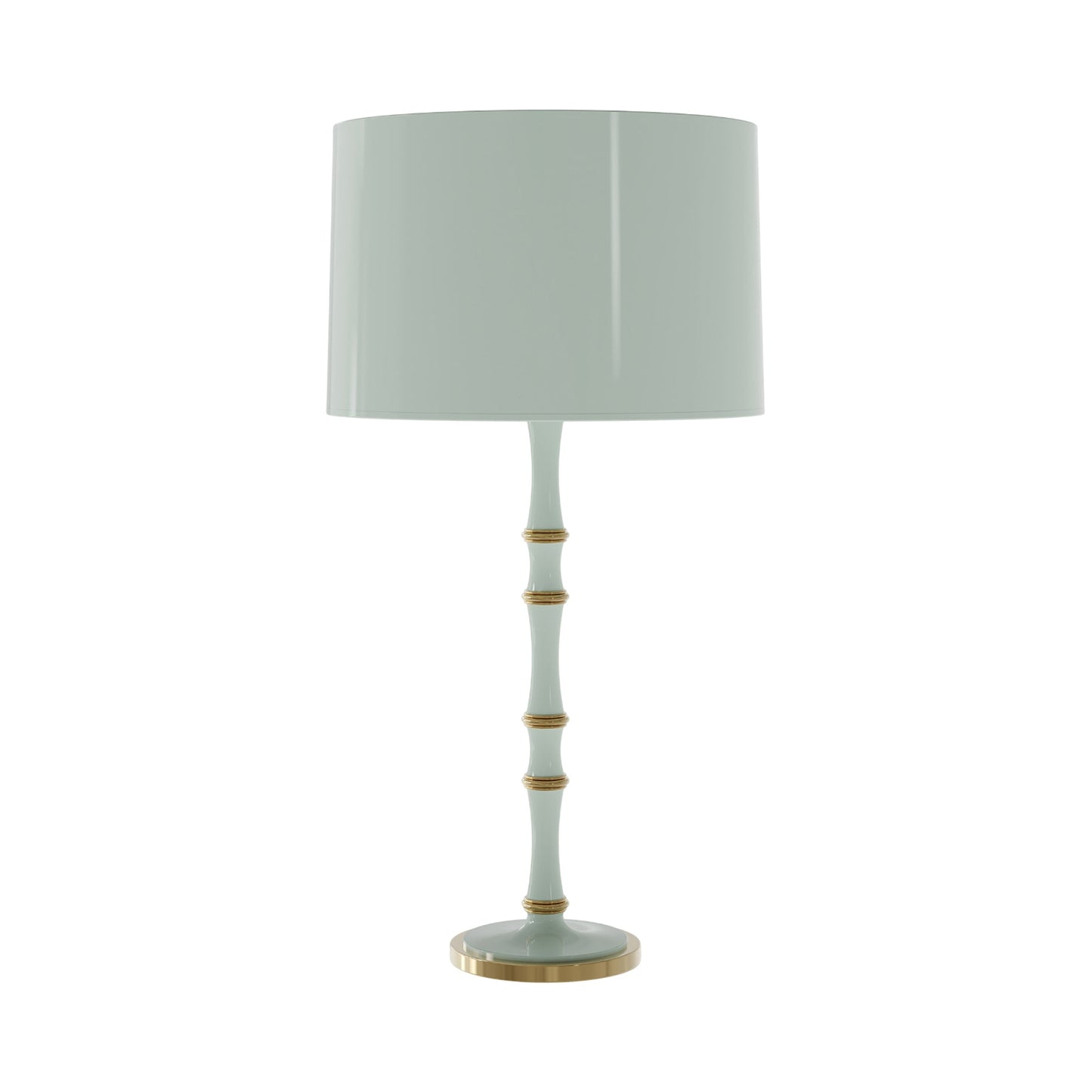 Kane Table Lamp in Celadon/Modern Brass/Celadon.