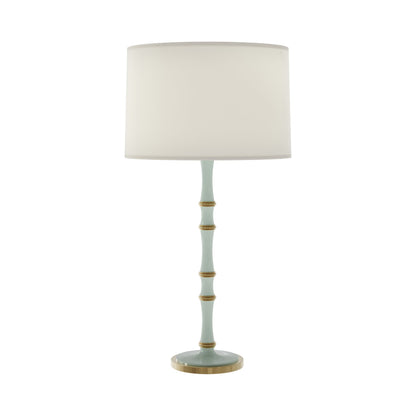 Kane Table Lamp in Celadon/Modern Brass/Fondine.