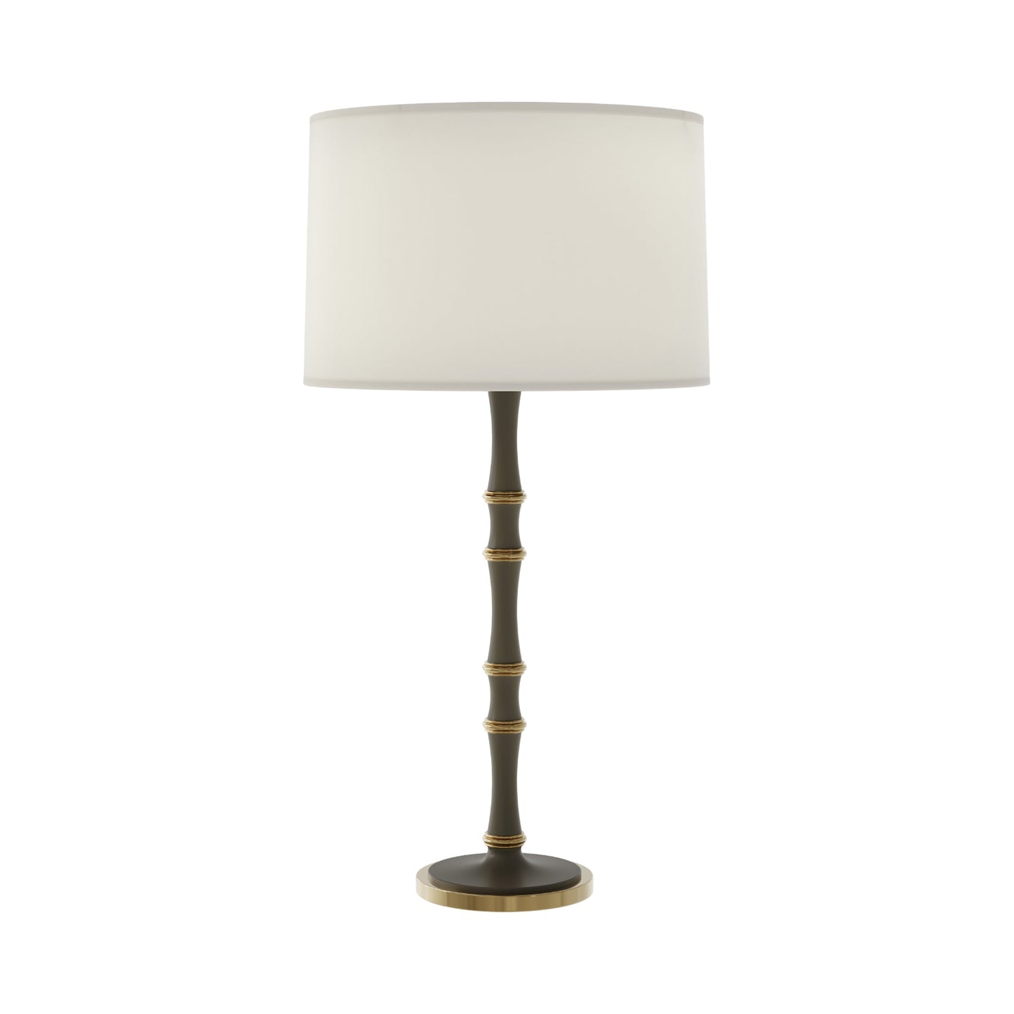 Kane Table Lamp in Matte Smokey Taupe/Modern Brass/Fondine.