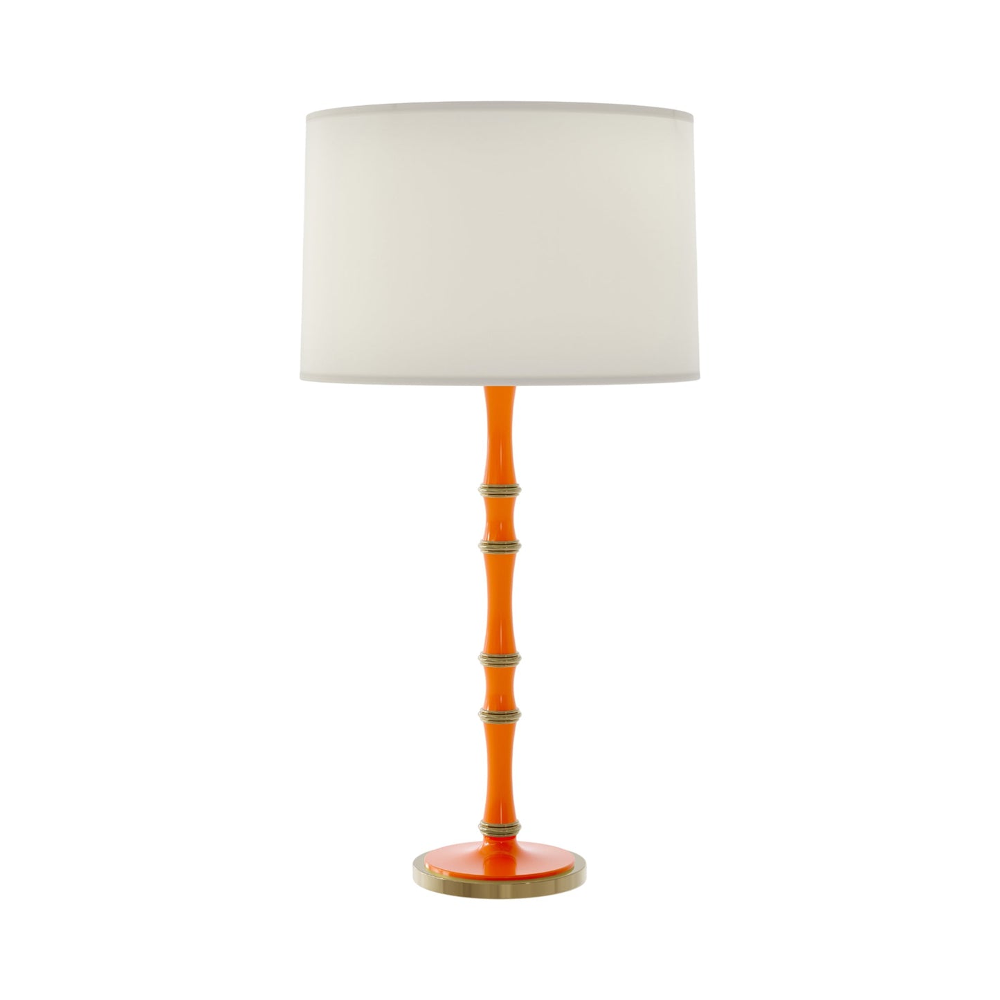Kane Table Lamp in Pumpkin/Modern Brass/Fondine.