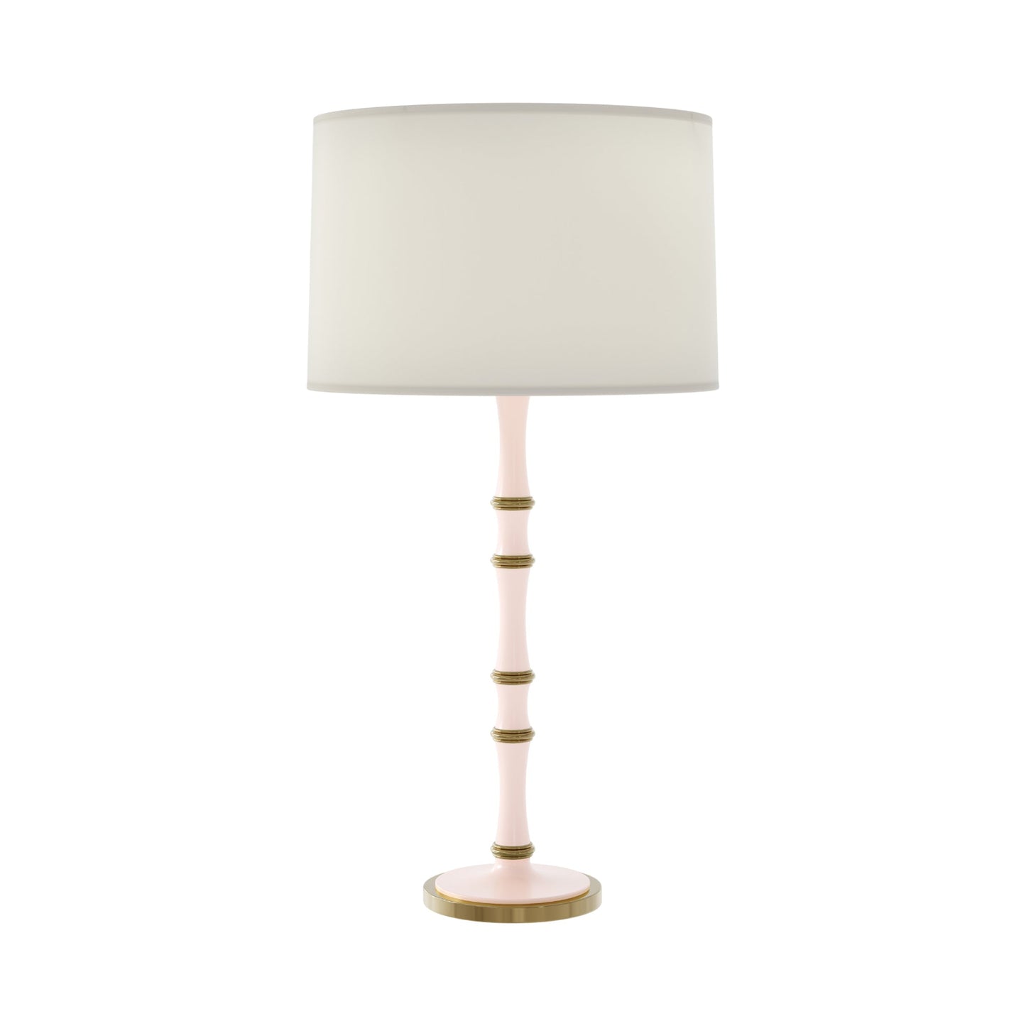 Kane Table Lamp in Rose Water/Modern Brass/Fondine.