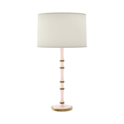 Kane Table Lamp in Rose Water/Modern Brass/Fondine.