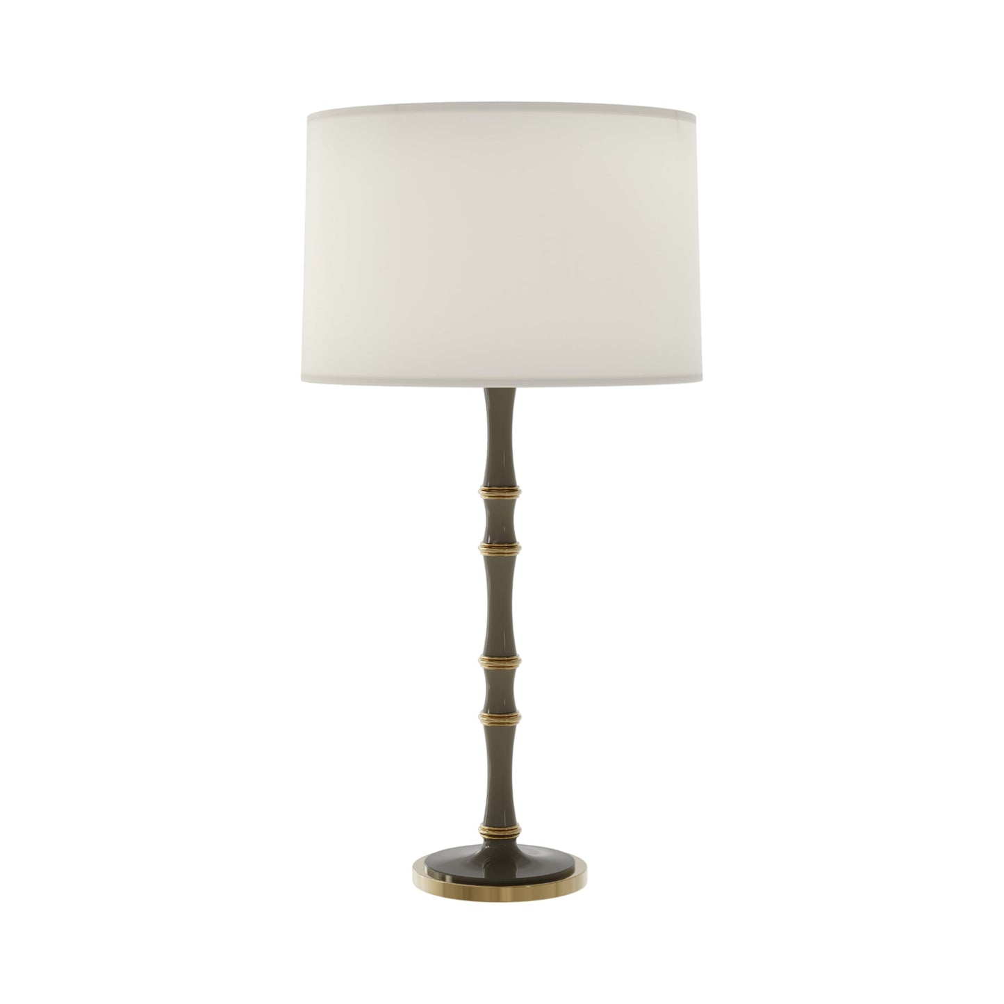 Kane Table Lamp in Smokey Taupe/Modern Brass/Fondine.