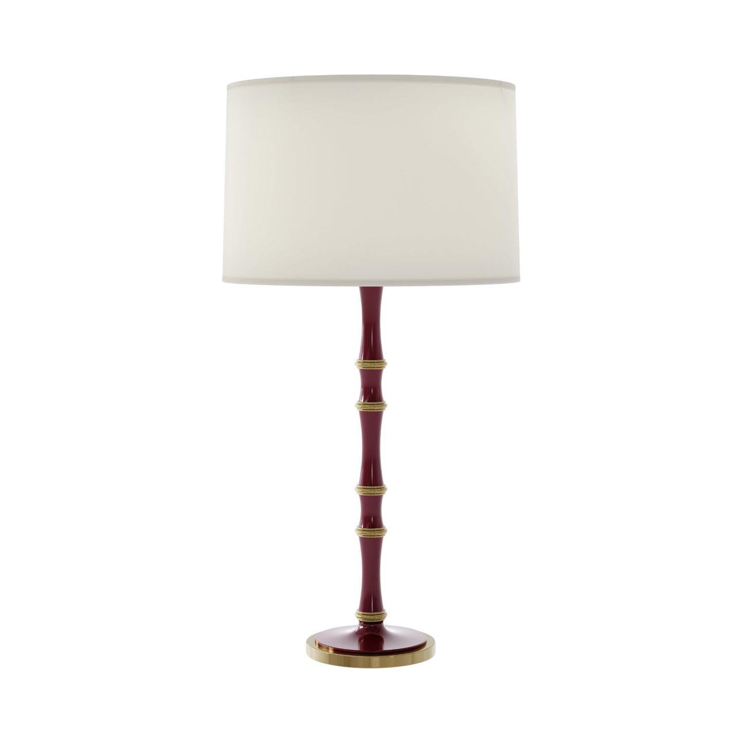 Kane Table Lamp in Sugar Plum/Modern Brass/Fondine.