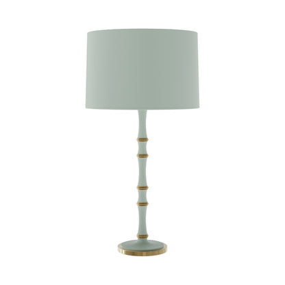 Kane Table Lamp in Matte Celadon/Modern Brass/Matte Celadon.