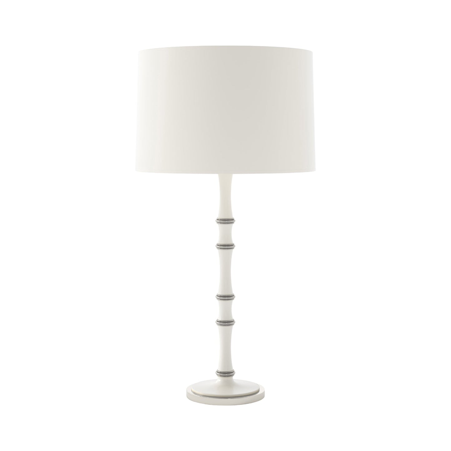 Kane Table Lamp in Matte Daisy/Polished Nickel/Matte Daisy.