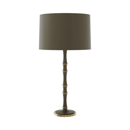 Kane Table Lamp in Matte Smokey Taupe/Modern Brass/Matte Smokey Taupe.